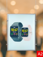 Тонкая световая панель А2 д/с (435 x 600мм) с блоком питания 1.0A, на тросах