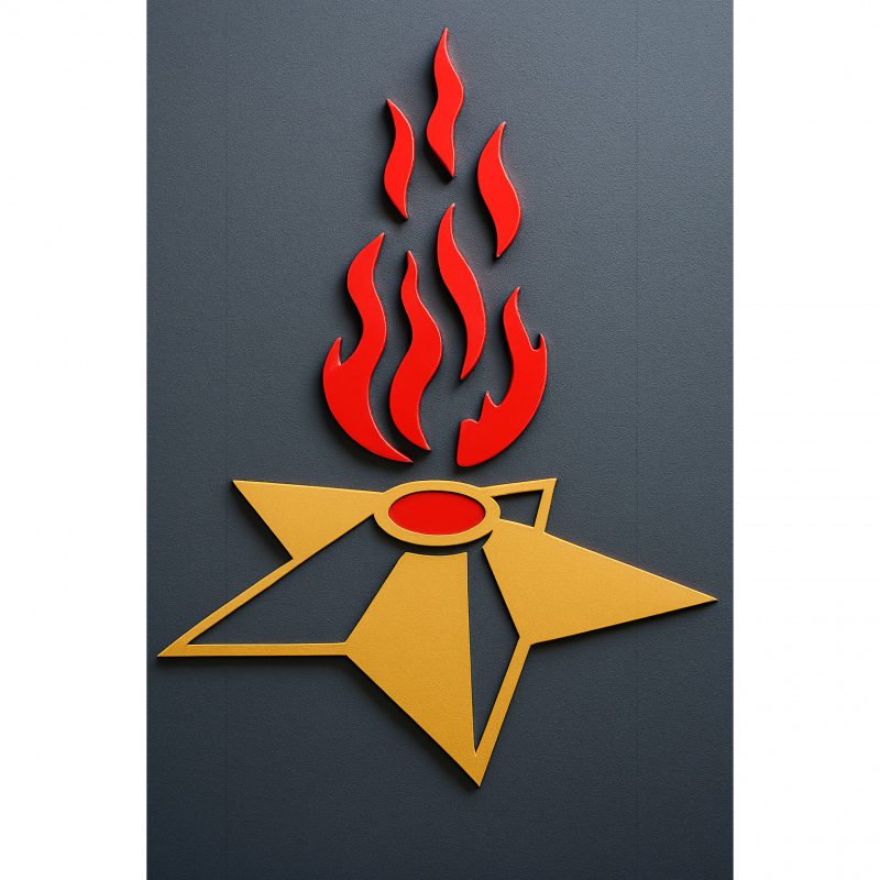 Стелла из алюминиевого композита в Нижнем Тагиле